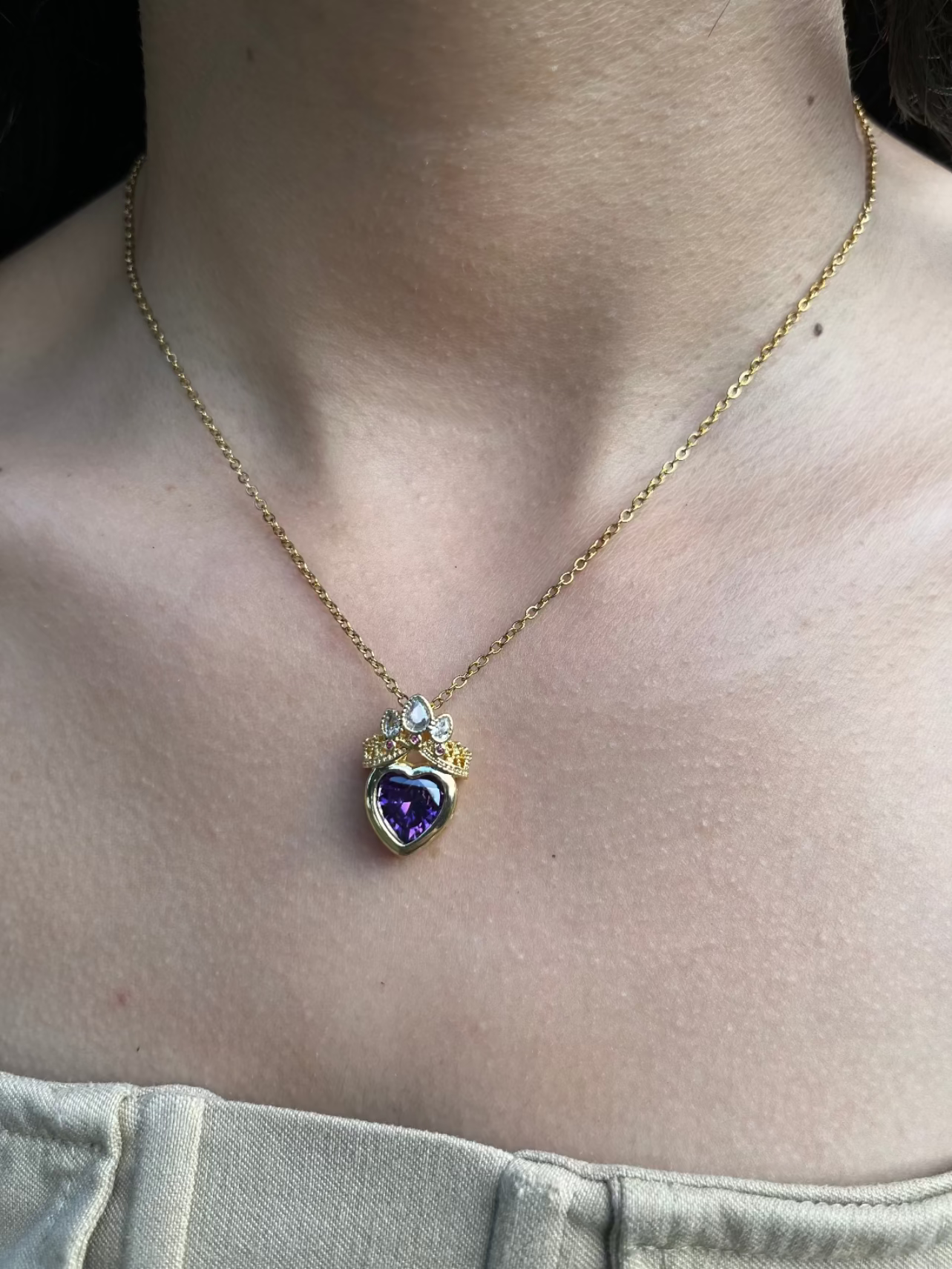 Collar De Corazon Rapunzel